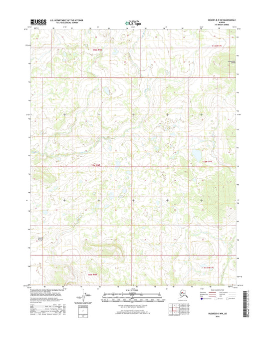 Hughes B-5 NW Alaska US Topo Map Image