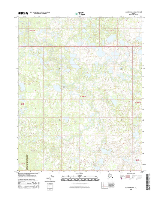 Hughes B-6 NW Alaska US Topo Map Image