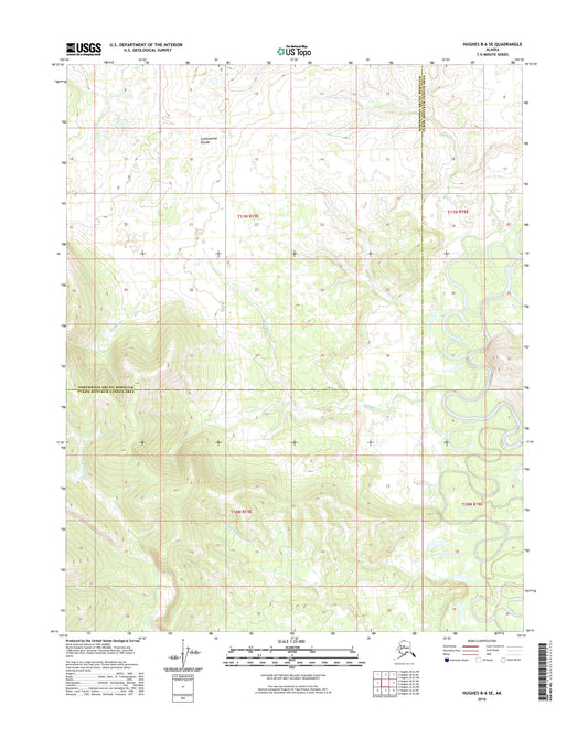 Hughes B-6 SE Alaska US Topo Map Image