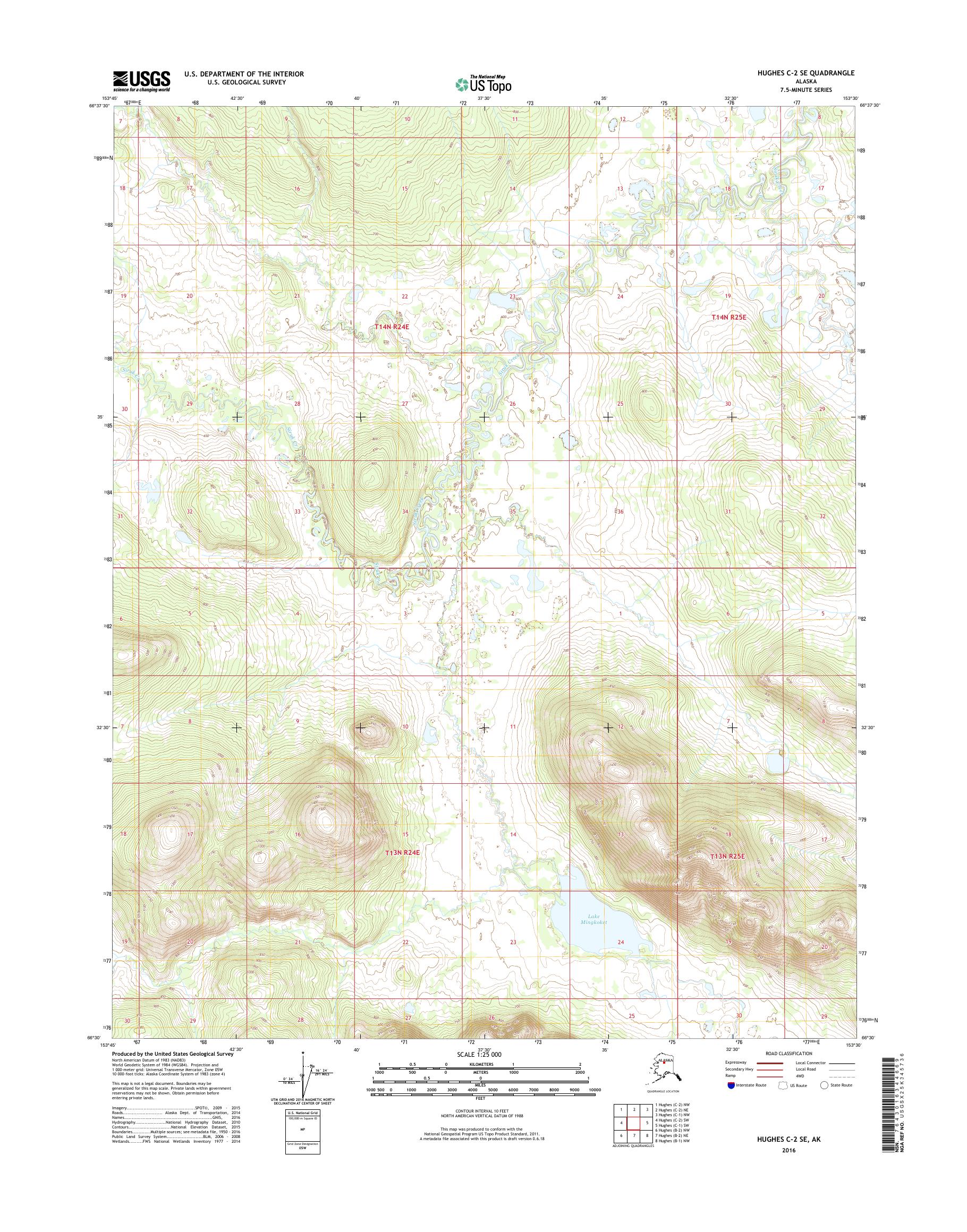 Hughes C-2 SE Alaska US Topo Map – MyTopo Map Store