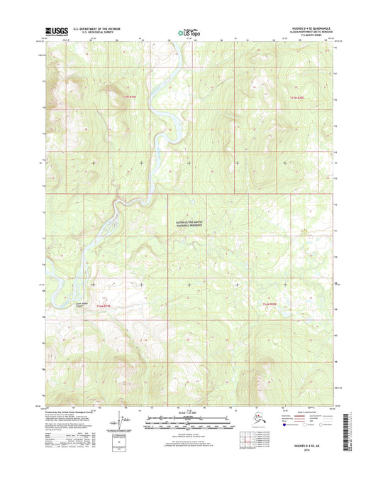 Hughes D-4 SE Alaska US Topo Map Image
