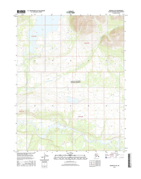 Hughes D-6 SE Alaska US Topo Map Image