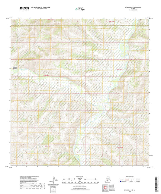 Iditarod A-4 SE Alaska US Topo Map Image