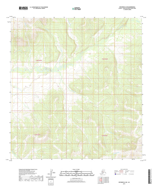 Iditarod B-4 SW Alaska US Topo Map Image