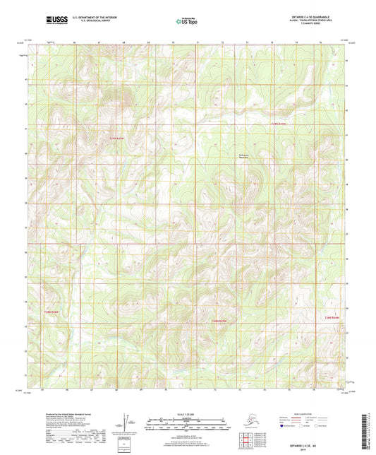 Iditarod C-4 SE Alaska US Topo Map Image