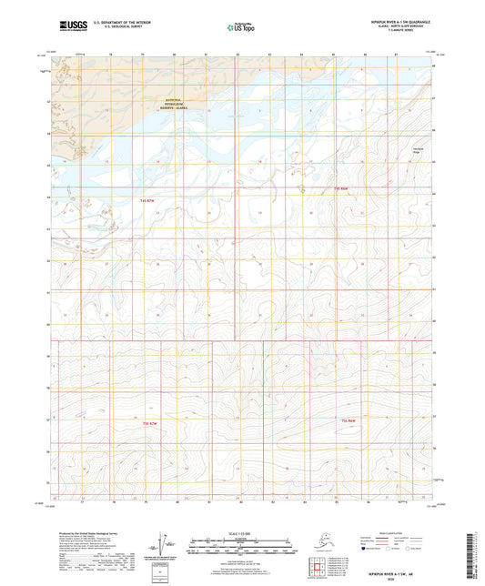 Ikpikpuk River A-1 SW Alaska US Topo Map Image