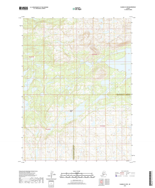 Iliamna B-4 NW Alaska US Topo Map Image