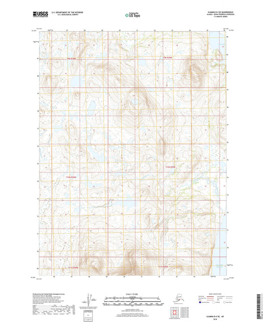 Iliamna B-4 SE Alaska US Topo Map Image