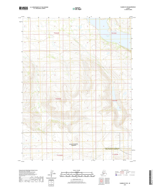 Iliamna B-5 SW Alaska US Topo Map Image