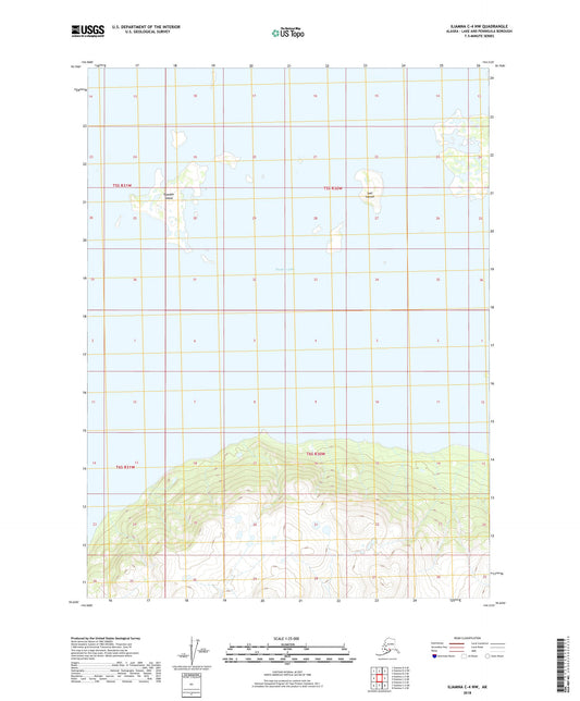 Iliamna C-4 NW Alaska US Topo Map Image