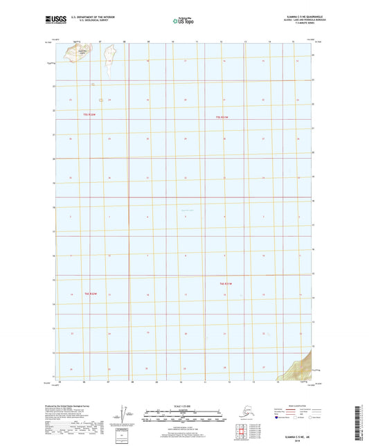 Iliamna C-5 NE Alaska US Topo Map Image