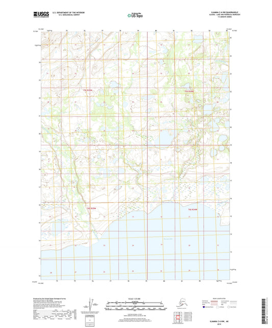 Iliamna C-6 NW Alaska US Topo Map Image
