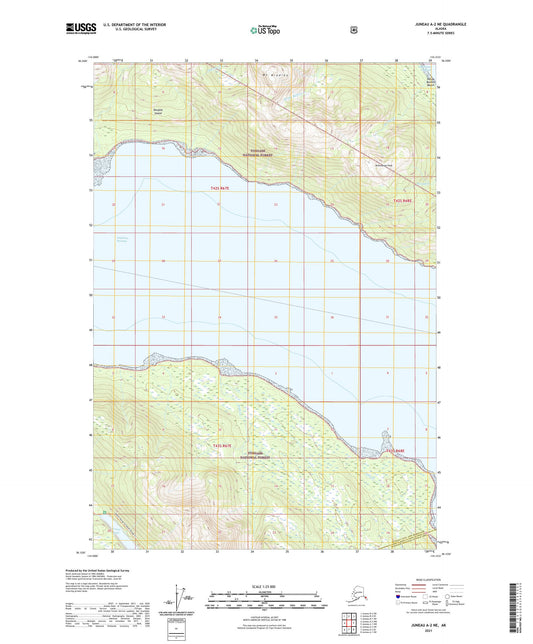 Juneau A-2 NE Alaska US Topo Map Image