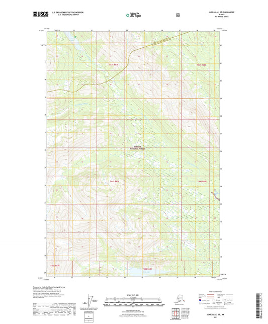 Juneau A-2 SE Alaska US Topo Map Image