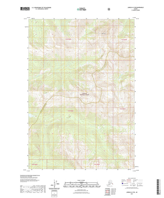 Juneau A-2 SW Alaska US Topo Map Image