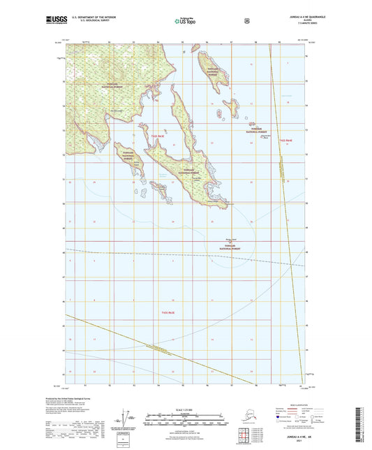 Juneau A-4 NE Alaska US Topo Map Image