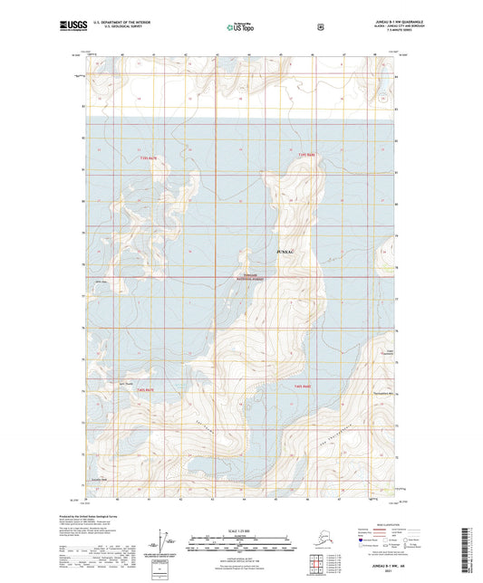 Juneau B-1 NW Alaska US Topo Map Image