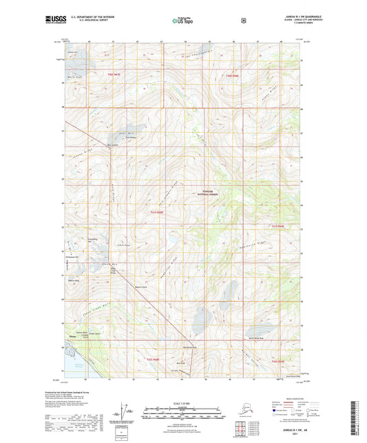 Juneau B-1 SW Alaska US Topo Map Image