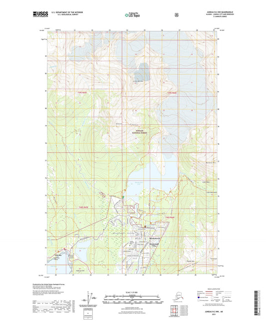 Juneau B-2 NW Alaska US Topo Map Image