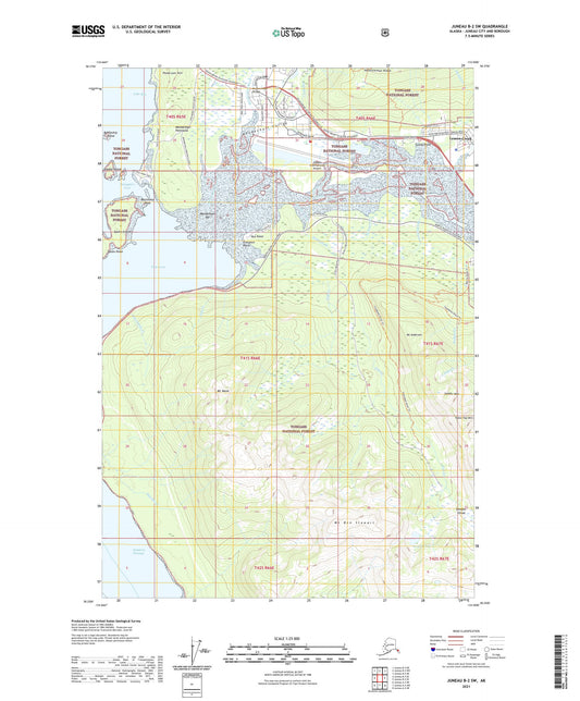 Juneau B-2 SW Alaska US Topo Map Image