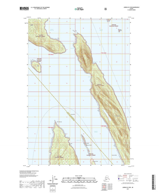 Juneau B-3 NW Alaska US Topo Map Image