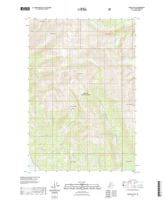 Juneau B-4 SW Alaska US Topo Map Image