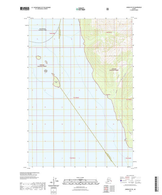 Juneau B-5 SE Alaska US Topo Map Image