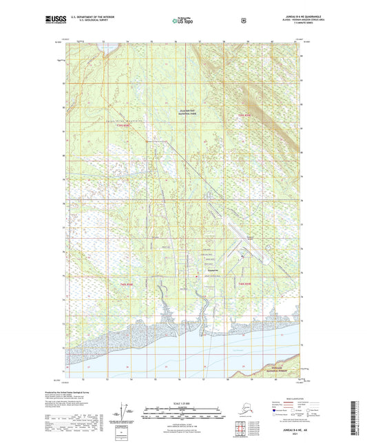 Juneau B-6 NE Alaska US Topo Map Image