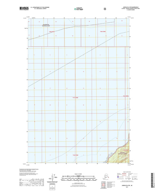 Juneau B-6 SW Alaska US Topo Map Image