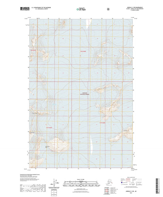 Juneau C-1 NE Alaska US Topo Map Image