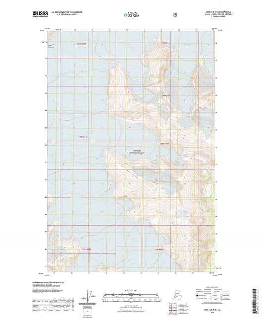 Juneau C-1 SE Alaska US Topo Map Image