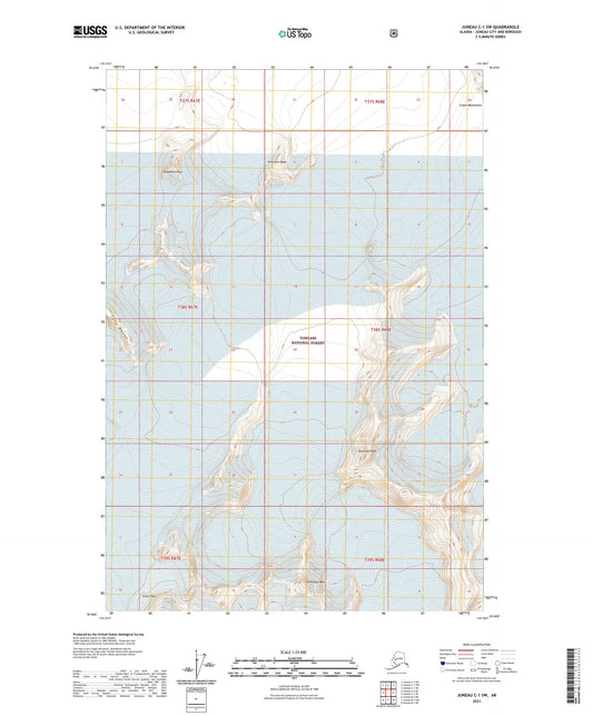 Juneau C-1 SW Alaska US Topo Map Image