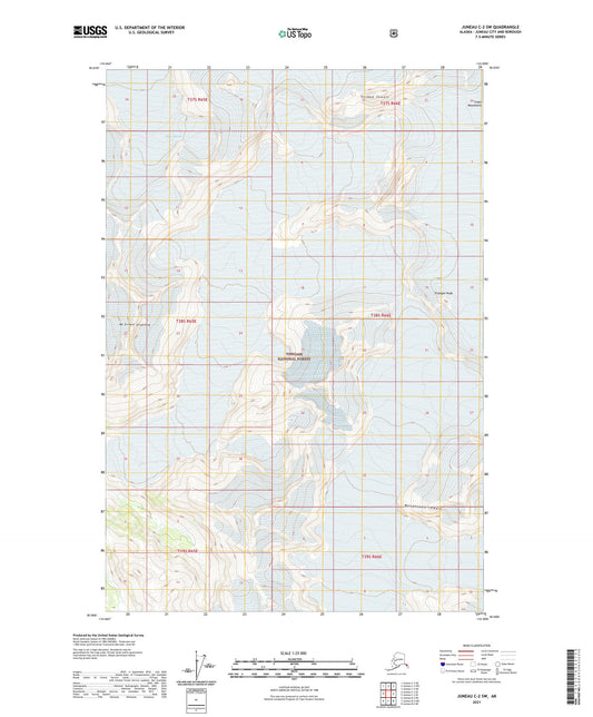 Juneau C-2 SW Alaska US Topo Map Image