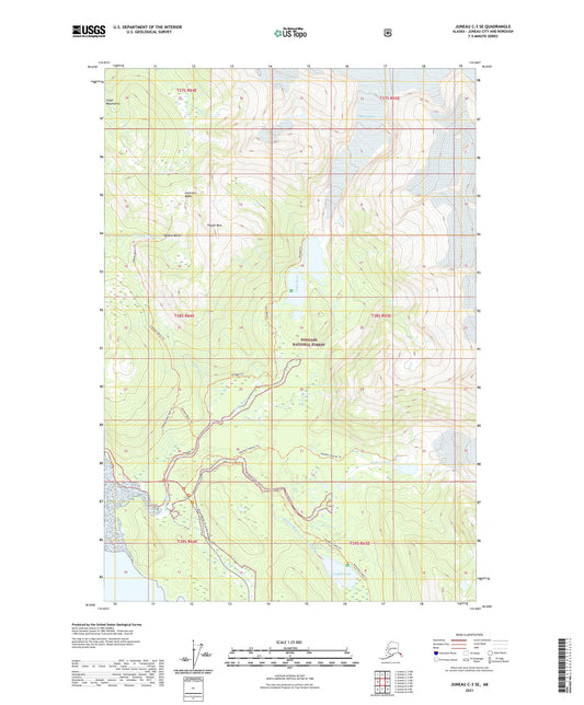 Juneau C-3 SE Alaska US Topo Map Image