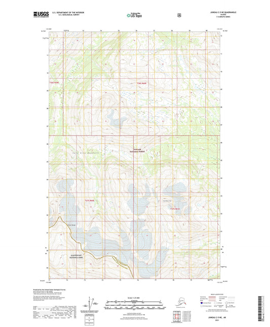 Juneau C-5 NE Alaska US Topo Map Image