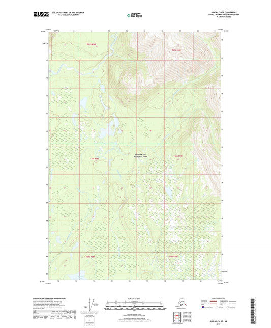 Juneau C-6 SE Alaska US Topo Map Image