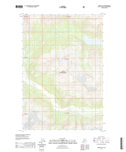 Juneau D-3 SE Alaska US Topo Map Image