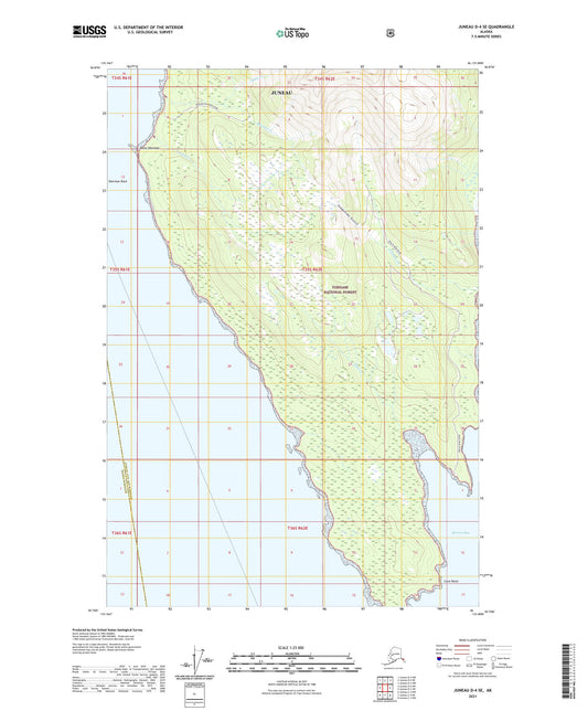 Juneau D-4 SE Alaska US Topo Map Image