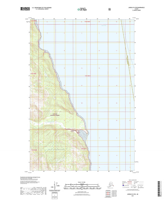 Juneau D-4 SW Alaska US Topo Map Image