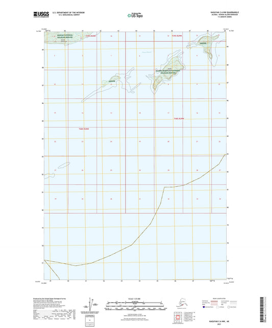 Kaguyak C-6 NW Alaska US Topo Map Image
