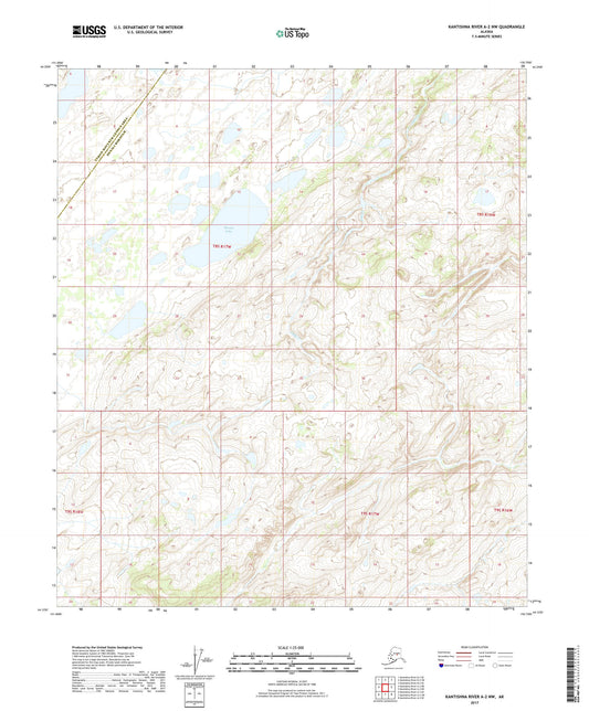 Kantishna River A-2 NW Alaska US Topo Map Image