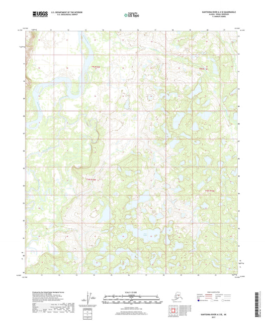 Kantishna River A-2 SE Alaska US Topo Map Image