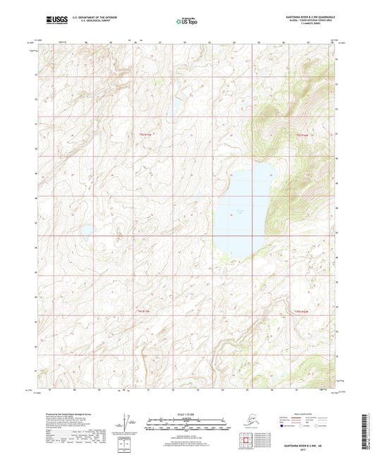 Kantishna River B-2 NW Alaska US Topo Map Image
