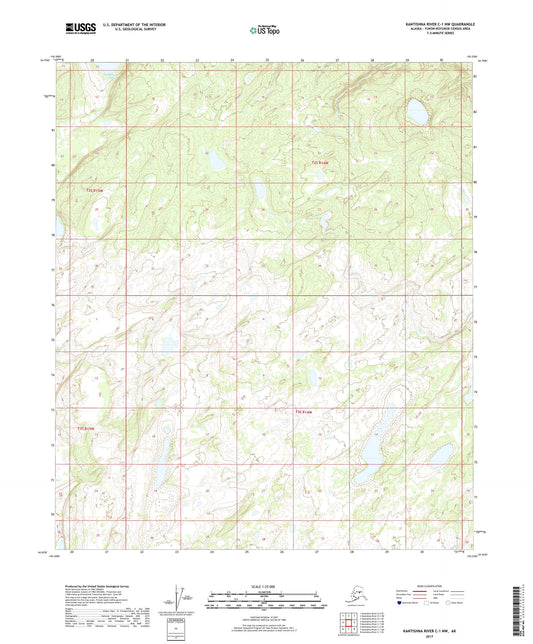 Kantishna River C-1 NW Alaska US Topo Map Image