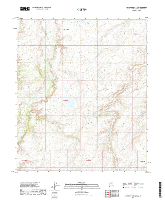 Kantishna River C-3 SE Alaska US Topo Map Image
