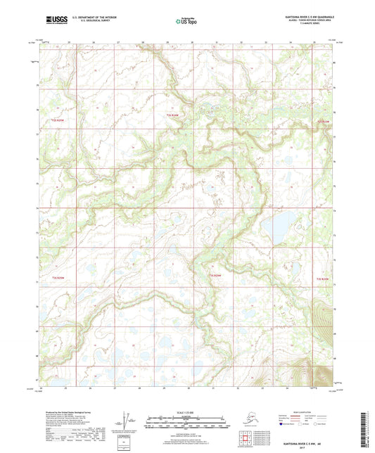 Kantishna River C-5 NW Alaska US Topo Map Image