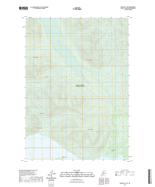Karluk A-1 NE Alaska US Topo Map Image