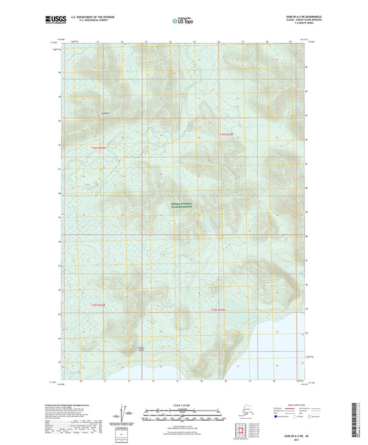Karluk A-2 NE Alaska US Topo Map Image