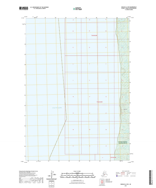 Karluk A-2 SW Alaska US Topo Map Image