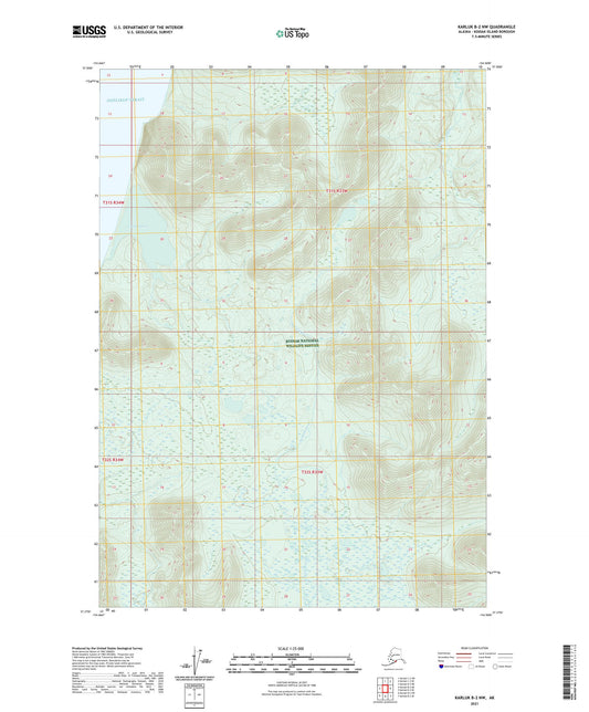 Karluk B-2 NW Alaska US Topo Map Image